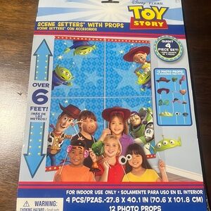 Disney toy story scene setters with props